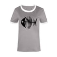 thumbnail image 4 of Pompotops T-shirt Mode Décontracté Imprimé Col Rond Manches Courtes Ample Blouse Pull, 4 of 4