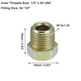 thumbnail image 5 of 10pcs Motorcycle Brake Line Tube Fittings 1/2" x 20 UNF for 1/4" Hydraulic Brake Lines Union Durable, 5 of 6