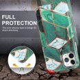 thumbnail image 2 of Case For Iphone 11 Pro Glitter Marble Soft Silicone Phone Case (Dark Green), 2 of 6