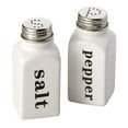 Design Imports White Ceramic Salt & Pepper Shakers