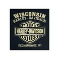 thumbnail image 2 of Harley-Davidson Men's Rebel #1 RWB Logo Pullover Fleece Sweatshirt, Black (S), Harley Davidson, 2 of 2