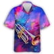 thumbnail image 5 of Camisa hawaiana con estampado de instrumentos musicales para hombre, camisas hawaianas con estampado 3D de flores coloridas, blusas casuales de verano de manga corta con solapa, 5 of 5