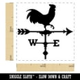 thumbnail image 2 of Rooster Chicken Weathervane Self-Inking Rubber Stamp Ink Stamper - Brown Ink - Small 1 Inch, 2 of 7
