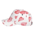 thumbnail image 5 of Daiia Pink Hearts Baseball Cap Men Women Classic Adjustable For Running Workout And Outdoor Activitie All Season Dad Hat Gift, 5 of 9