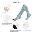 thumbnail image 5 of Lsque I Am A Fan Popcorn Pattern Sport Compression Socks for Men & Women 15-20 mmHg Knee High Nurse Pregnant Running Medical and Travel Athletic, 5 of 6
