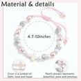 thumbnail image 4 of Kindergarten Preschool Grade 1/2 Bracelet Gift, Cross Pearl Back-to-School Gift Bracelet Decorative Accessories for Women, 4 of 5