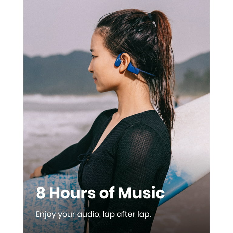 Shokz OpenSwim MP3 Bone Conduction Swimming Headphones, Black - Worldshop