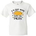 thumbnail image 3 of Inktastic Im Just Here For The Tacos Cinco De Mayo Youth T-Shirt, 3 of 5