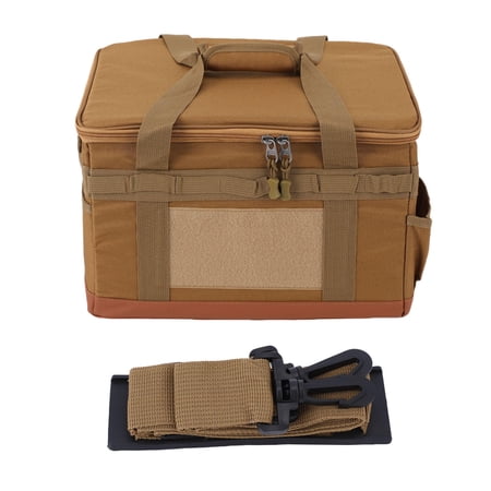 YAHHU 30L Collapsible Hard Camping Storage Bag, Khaki, Multi-Pockets, Vehicle Mount, Lightweight & Waterproof