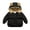 Black, variant on Jacket for Boys 14-16 Insulated Boys Windbreaker Hoodies Loose Fit Outerwear Baby Jackets 12-18 Months Boy with Pocket Coffee,5-6 Years
