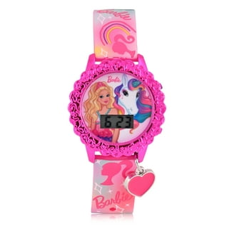 Disney Princess 時計 ピンク Disney Princess Flashing Unisex Child LCD Watch with Pink Stone
