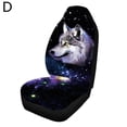 thumbnail image 1 of Wmool Housse de Siège de Voiture Universelle en Polyester 3D Loup Inclus Motif Imprimé Protection K4T4 Intérieur Auto Tout, 1 of 9