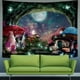 thumbnail image 3 of Mushroom Castle Tapiz Galaxy Moon Stars Tapiz Bosque misterioso Árbol Tapiz Fantasía Cuento de hadas Tapiz Colgante de pared para dormitorio Adepaton CZJJ-ST38-1, 3 of 6
