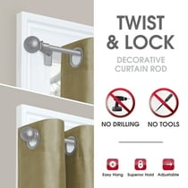 Smart Rods Twist And Lock No Drill Adjustable Tension Rod 28 48