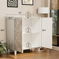 thumbnail image 4 of FOROUTIA Vintage Accent Cabinet with Adjustable Shelves,Sideboard Buffet Cabinet for Kitchen,Living Room, 4 of 7