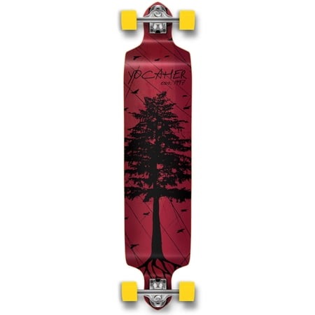 Yocaher Drop Down Longboard Complete - In the Pines : Red price history on PriceWatchPro