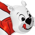 thumbnail image 5 of CocoNut Outdoor: Polar Bear Racer - 54x36" Snow Sled, Character Shaped Inflatable Winter Toboggan, Cold Resistant PVC, 200lb Cap, Kids-Teens-Adults 8+, 5 of 10
