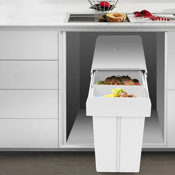 Pull Out Under Cabinet Trash Can, 10L   20L Kitchen Cabinet Garbage Can