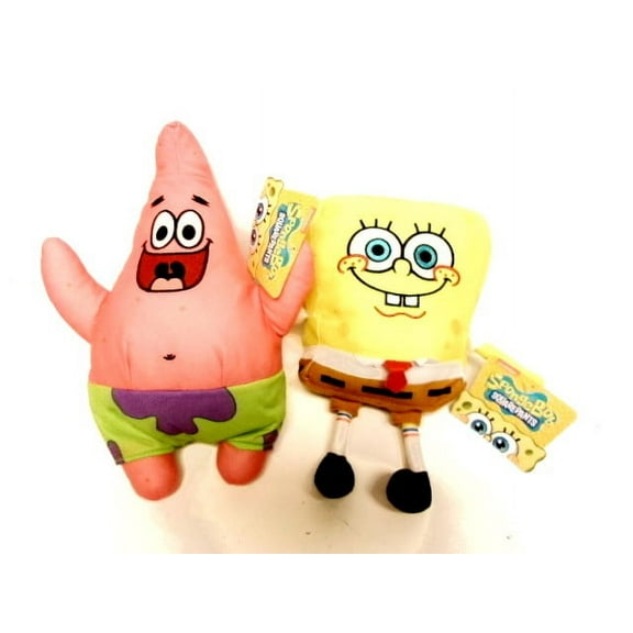 Spongebob 10" and Patrick 11" Stuffed Plush Doll Toy Set