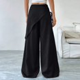thumbnail image 6 of Women's high-waisted loose-fitting business casual work pants, long straight-leg suit pants, formal trousers, 6 of 9