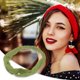 thumbnail image 2 of Ofertas Únicas 1 Pc Diadema Cruzada Elástica a Rayas para Mujeres Verde Militar, 2 of 6