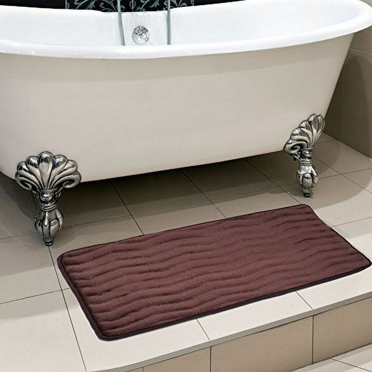 Lavish Home Memory Foam Extra Long Bath Rug Mat 