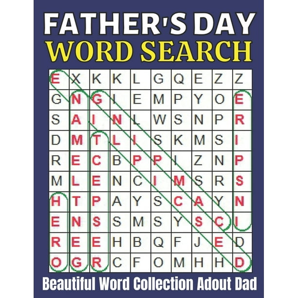 father s day word search beautiful word collection adout dad fun fathers day word search puzzle book for adults large print word search puzzles dad word search book activity book for dad