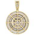 thumbnail image 3 of 10K Yellow Gold Diamond Smiley Face Stuck Out Tongue Pendant 1.5" Charm 0.80 CT., 3 of 5