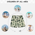 thumbnail image 6 of FORMRS Boys Swim Trunks Quick Dry Mesh Liner Boardshorts Sizes XS-XL, Green Geometric, 6 of 7