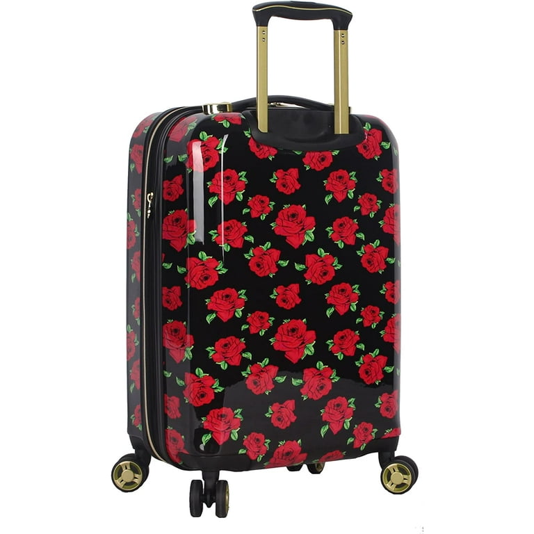 Betsey johnson carry on luggage with wheels online