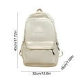 thumbnail image 3 of Btomtd Large Capacity Backpack for College Students Bookbag Versatile Campus Style Schoolbag for Daily Use, White, 3 of 6