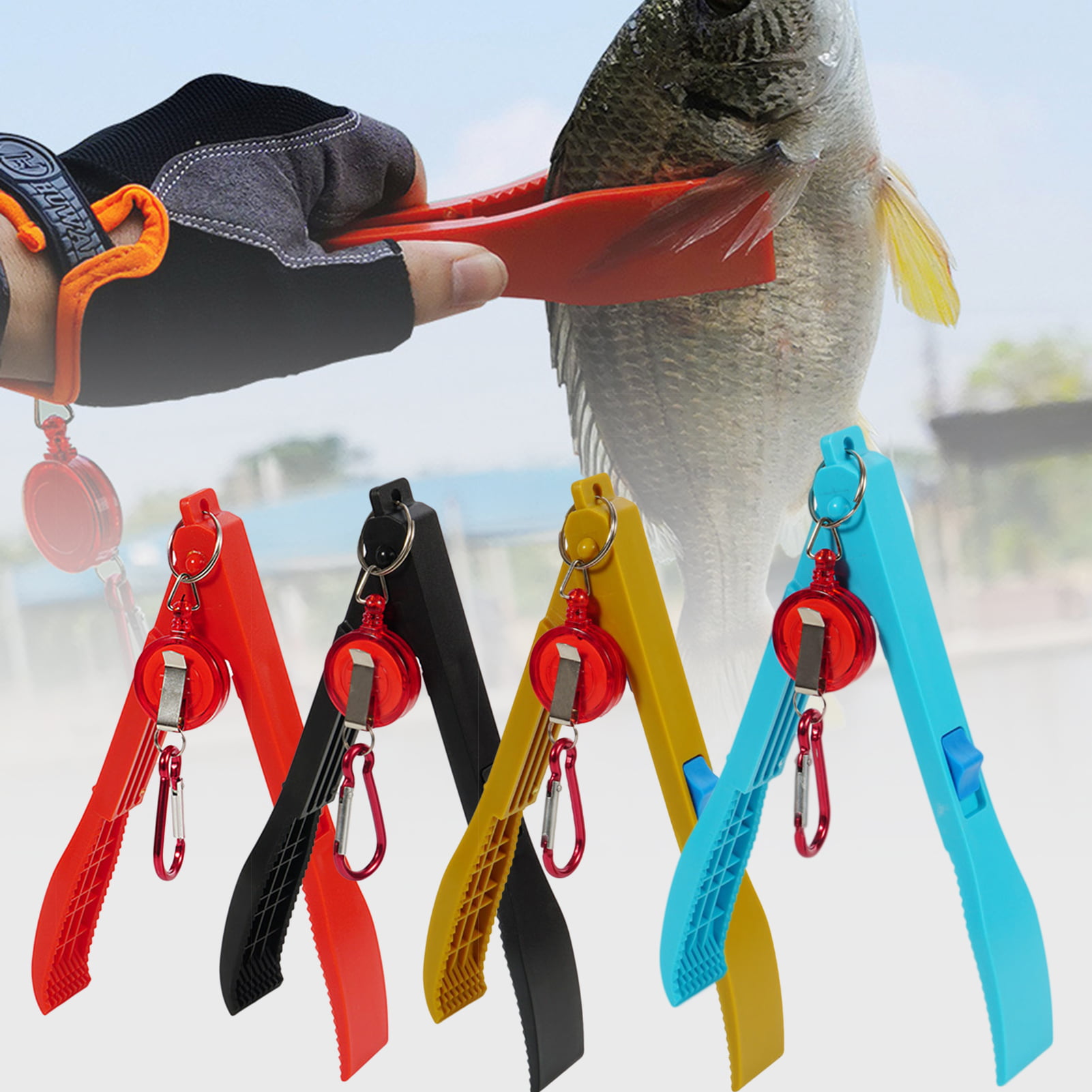 Generic Fishing Gaff Fish Gripper Retractable with Softly EVA