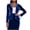 01 Blue, variant on Velvet Blazer for Women Formal Business Blazer Tops Slim Fit Lapel Collar Button Down Outerwear Long Sleeve Plain Color Coats Fashion Business Work Office Tops