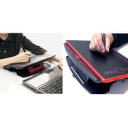 Max Smart Foldable Tablet Drawing Stand, Portable & Adjustable Fits iPad Pro, Wacom and up to 16 Inch Graphics Monitors (Red)