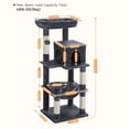 thumbnail image 4 of Pefilos 45" Modern Cat Tree House, Cat Condo for Indoor Cats, Activity Center Cat Scratching Tower for Kittens Toy, Dark Gray, 4 of 7