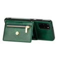 thumbnail image 5 of Dteck Case For Samsung Galaxy S20 FE (Fan Edition) 6.5-inch,Luxury Leather Zipper Card Holder Wallet Cross Body Shoulder Strap Case for Galaxy S20 FE 5G/4G Hybrid Rubber Kickstand Cover,Green, 5 of 8