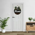 thumbnail image 2 of Home Sign Farmhouse Wood Sign Front Porch Decor Rustic Wooden Sign Wall Decor Hanging Wooden Decorations with Bow-Knot for Home Porch Wall Door, 12 x 12 inch, 2 of 5