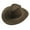 Coffee, variant on Limei Women Men Western Cowboy Hat Fashion Leather Gentleman Fedora Hat Brim Sombrero Jazz Caps (Coffee)