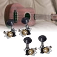 thumbnail image 4 of Milaget 4Pcs Ukulele Tuning Pegs Concave Button Opening Guitar Accessories Machine Heads, 4 of 9