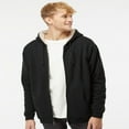 thumbnail image 5 of Independent Trading Co. Sherpa-Lined Full-Zip Hooded Sweatshirt  S, 5 of 5