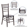 thumbnail image 2 of 2 Pack HERCULES Series Walnut Wood Chiavari Chair, 2 of 9