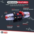 thumbnail image 2 of Rayne's World 150 Amp 12V-48V DC Inline Waterproof Circuit Breaker Manual Reset - Car Stereo, RV, Solar Power, Marine, Trolling Motor - 2 Pack, 2 of 7
