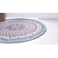 thumbnail image 3 of Rugs.com Rabia Collection Rug – 10' Round Blue Low Rug Perfect For Kitchens, Dining Rooms, 3 of 9