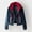 Dark Blue, variant on LOVZFMLL Jackets for Women's European Spring Denim Short Jacket Long Sleeved Hooded Casual Jacket