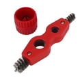 thumbnail image 1 of Alésoir de nettoyage de tuyaux en cuivre de couleur rouge avec brosse de nettoyage de tuyaux Kit de chanfreinage de polissage de tuyaux en cuivre, 1 of 4