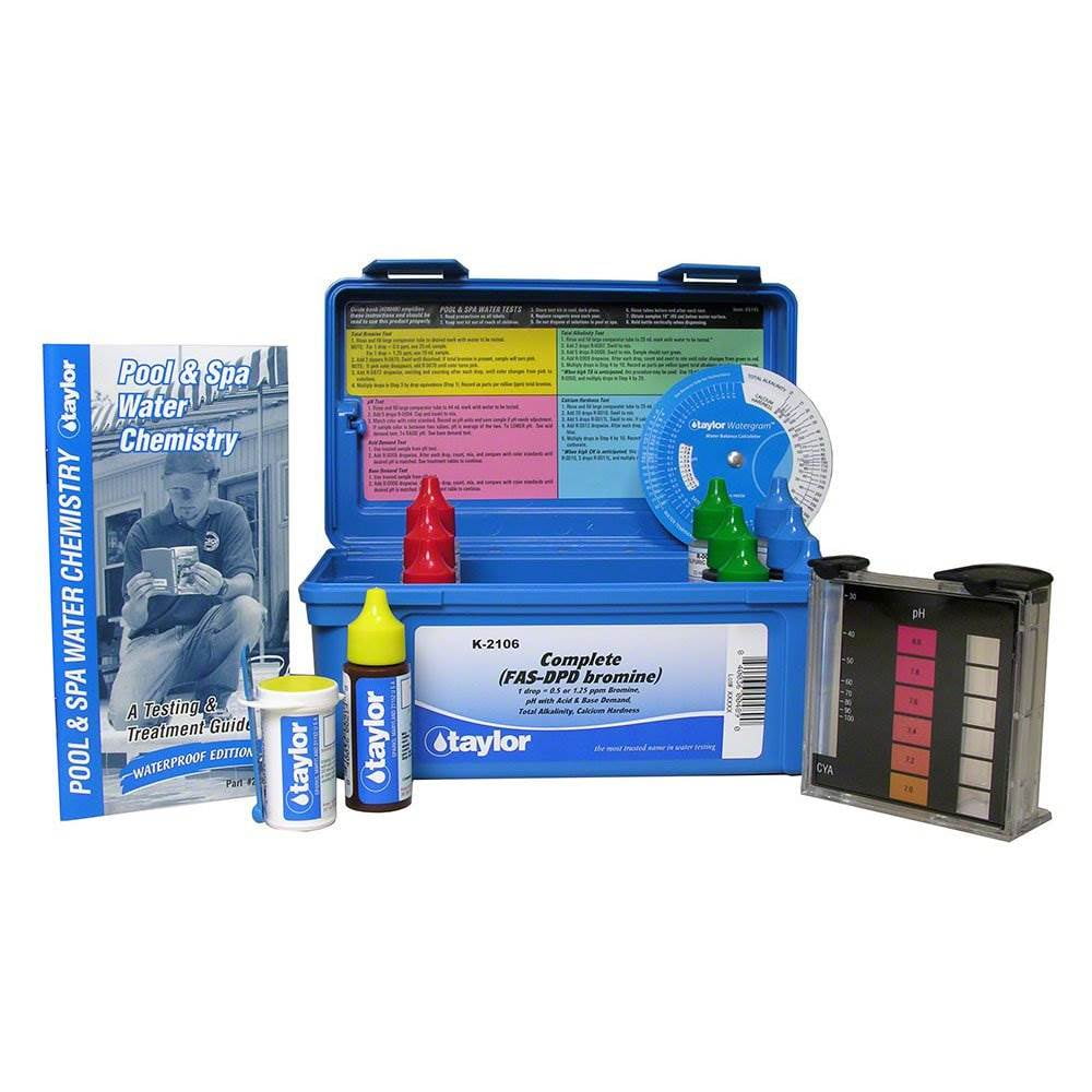 Taylor K-2106 Complete Swimming Pool/Spa Water Test Kit FAS-DPD Bromine  K2106
