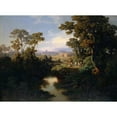 thumbnail image 3 of Johann Jakob Frey 24x19 Black Modern Framed Museum Art Print Titled - From the Surroundings of Rome (1849), 3 of 5