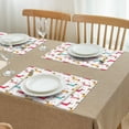 thumbnail image 3 of Colorful Funny Dachshund Summer Placemats Table Placemats Set Of 4-Linen Kitchen Washable Placemats Table Mats 11.8"x17.7"Non-Slip Heat Resistant, 3 of 6