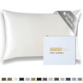thumbnail image 1 of Funda de almohada ZIMASILK 100% Pure 22 Momme Mulberry Silk Ivory, 1 of 6