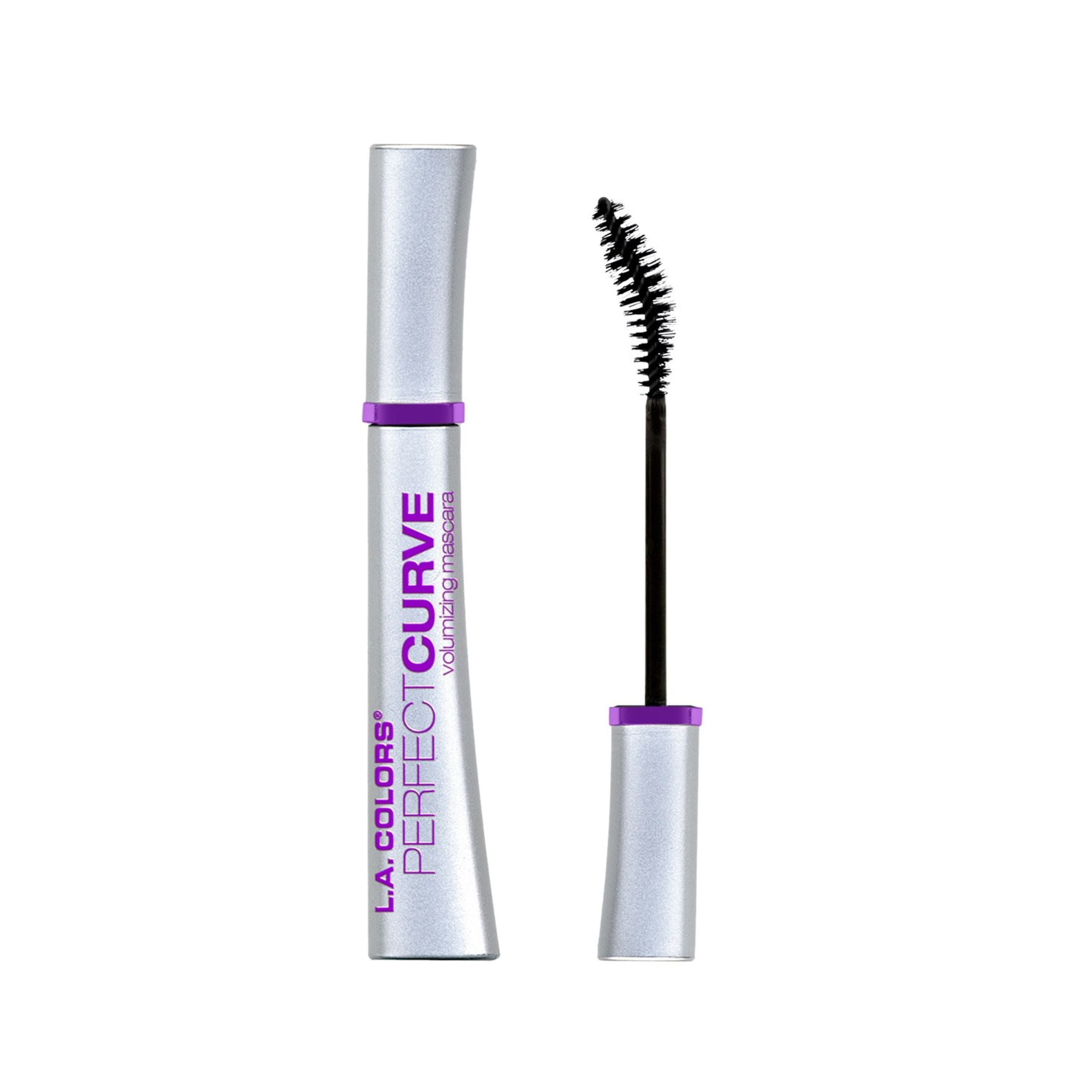 L.A. COLORS Perfect Curl Volumizing & Ultra-Lifting Long-Wearing Mascara, Black, 0.30 fl oz